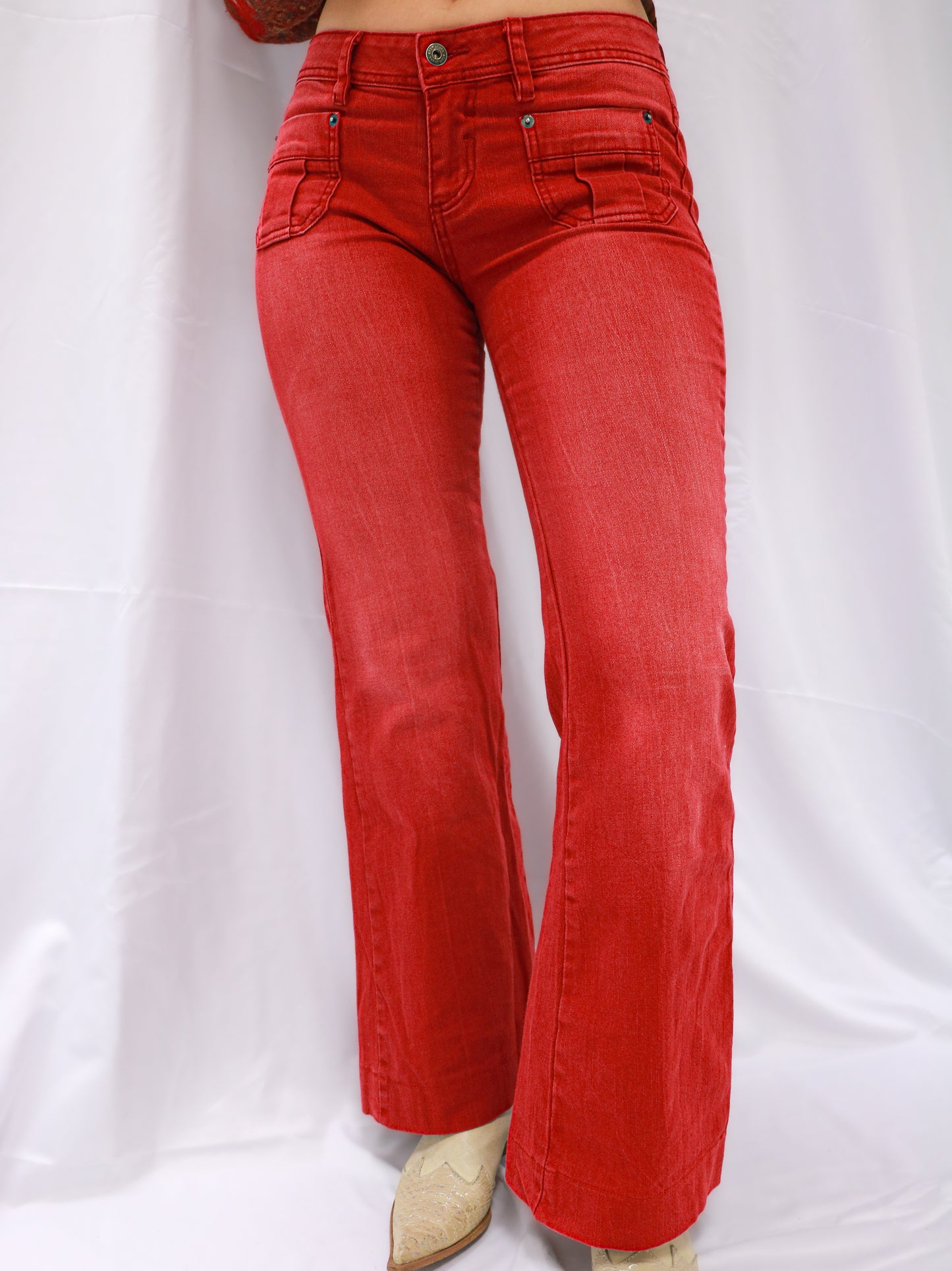 JEAN FLARE ROUGE