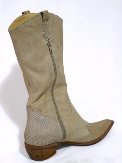 SANTIAGS EN CUIR BEIGE