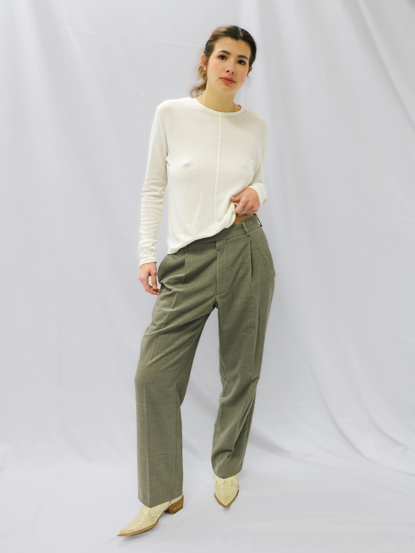 PANTALON DE COSTUME GRIS