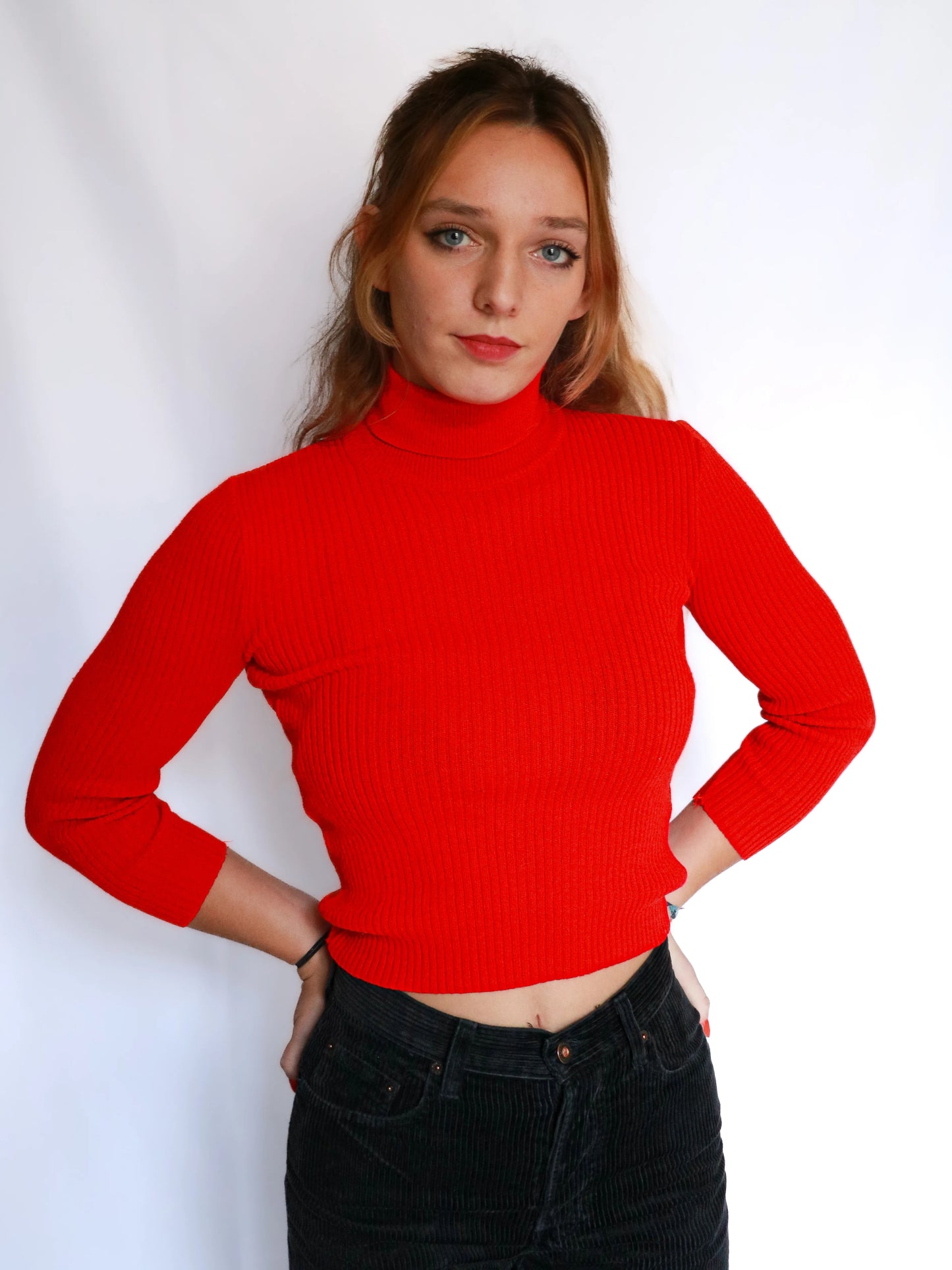 PULL CHAUSSETTE ROUGE