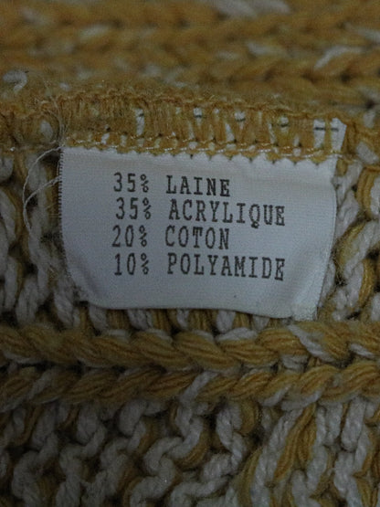 TRICOT COL ROULÉ JAUNE